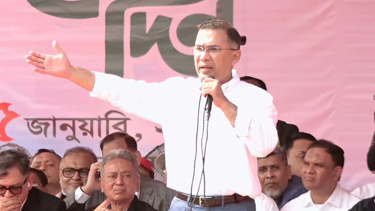 নিরাপত্তা ও দুর্নীতি নিয়ন্ত্রণ প্রতিষ্ঠার অঙ্গীকার তারেক রহমানের